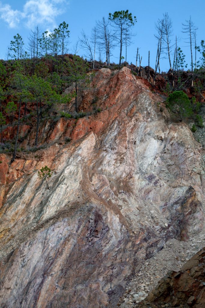 Antigua corta a cielo abierto de la mina Peña del Hierro. Parque Minero de Riotinto. Nerva. Huelva 2022
