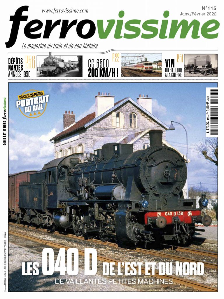 Portada de la revista Ferrovissime Nº 115. Enero/febrero de 2022