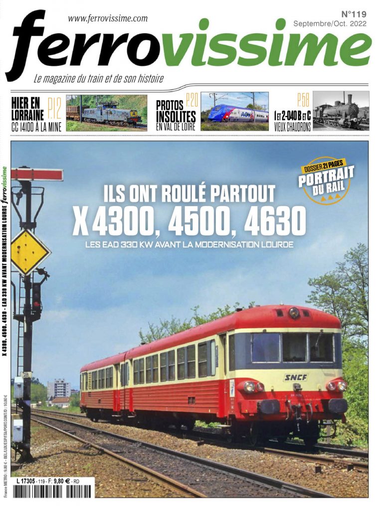 Portada de la revista Ferrovissime Nº 119. Septiembre/Octubre de 2022