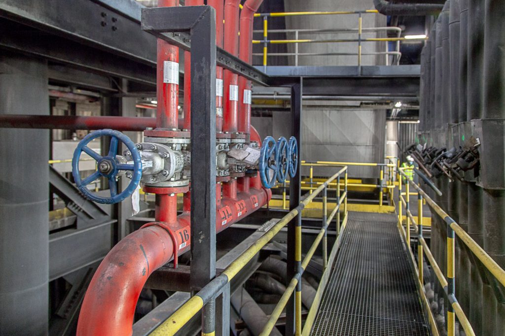 Desmantelamiento de la Central Térmica de Lada. Iberdrola. Langreo. Asturias 2021