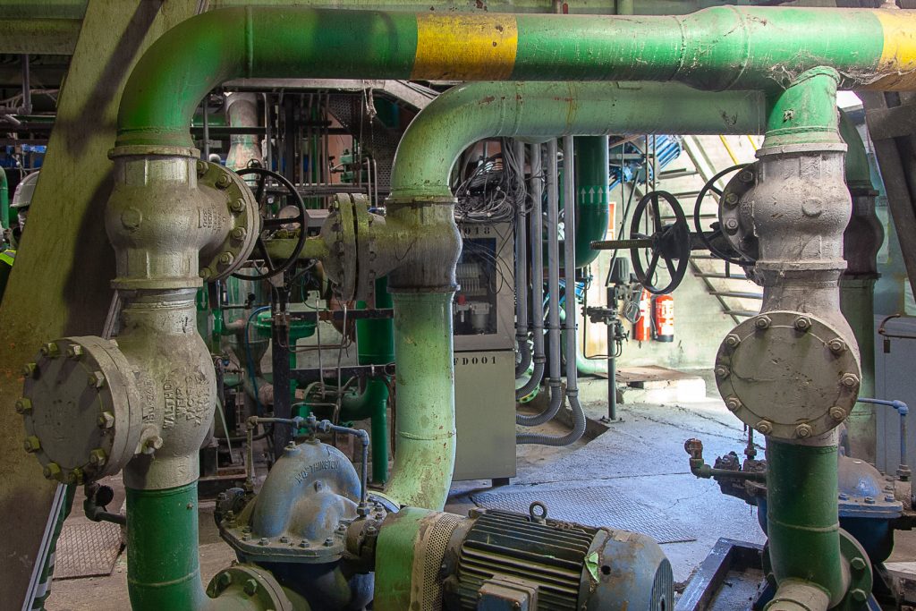 Desmantelamiento de la Central Térmica de Lada. Iberdrola. Langreo. Asturias 2021