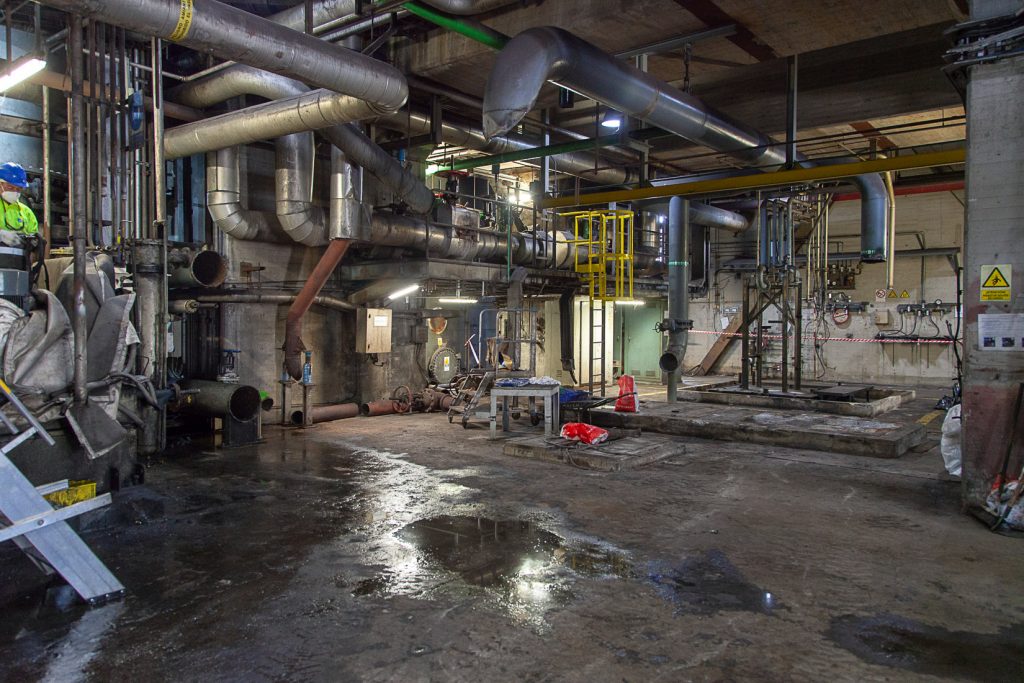 Desmantelamiento de la Central Térmica de Lada. Iberdrola. Langreo. Asturias 2021