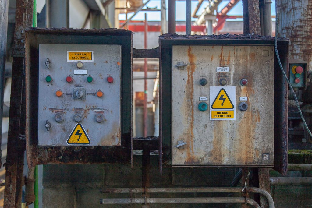 Desmantelamiento de la Central Térmica de Lada. Iberdrola. Langreo. Asturias 2021