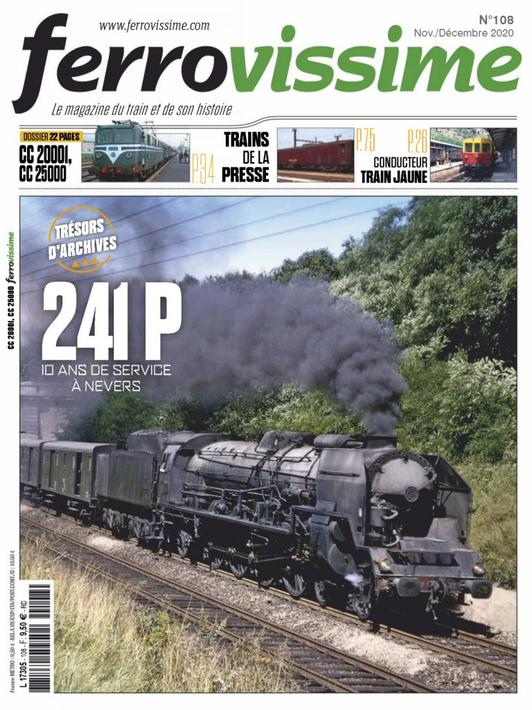 Portada de la revista Ferrovissime Nº 108. Noviembre / Diciembre 2020
