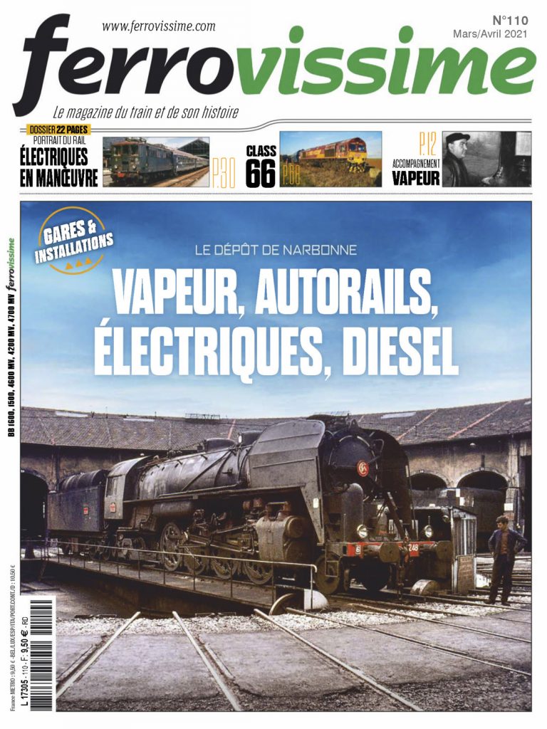 Portada de la revista Ferrovissime Nº 110.  Marzo / Abril 2021