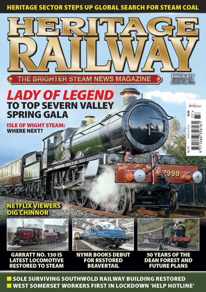 Portada de la revista Heritage Railway. Numero 277. Febrero – Marzo 2021