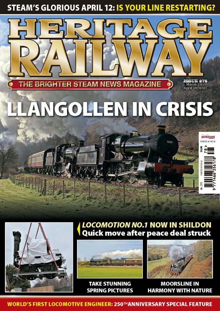 Portada de la revista Heritage Railway. Numero 278. Marzo – Abril 2021