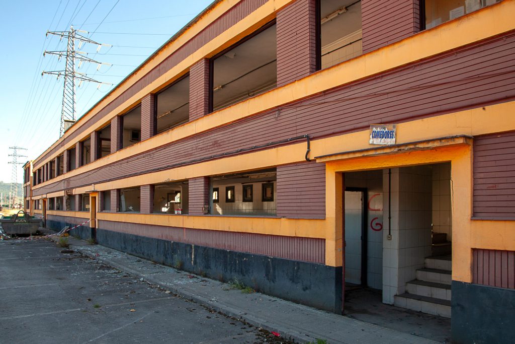 Derribo de la factoría industrial de Felguera Melt. Langreo 2020