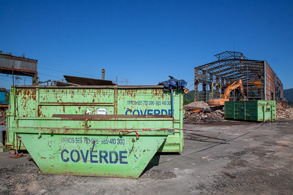Derribo de la factoría industrial de Felguera Melt. Langreo 2020