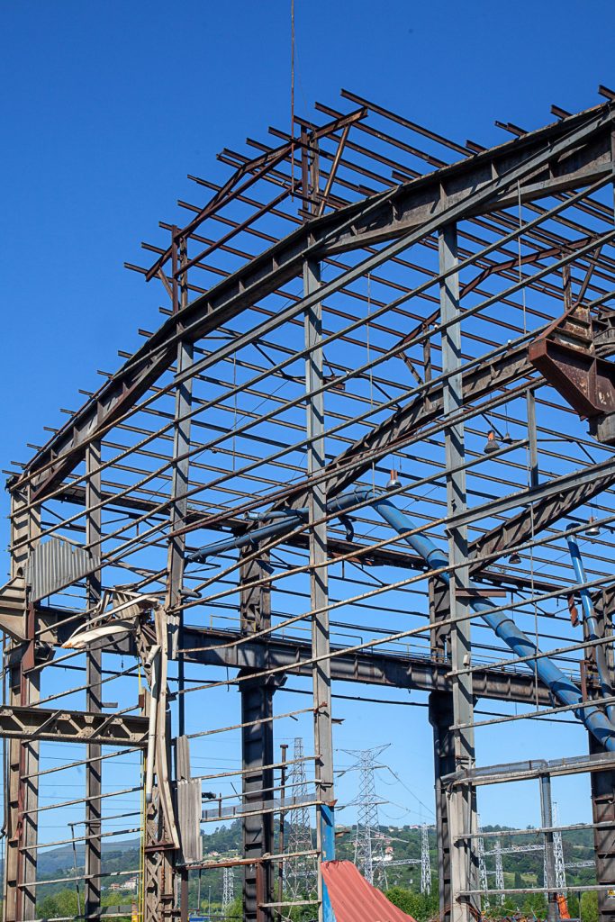 Derribo de la factoría industrial de Felguera Melt. Langreo 2020
