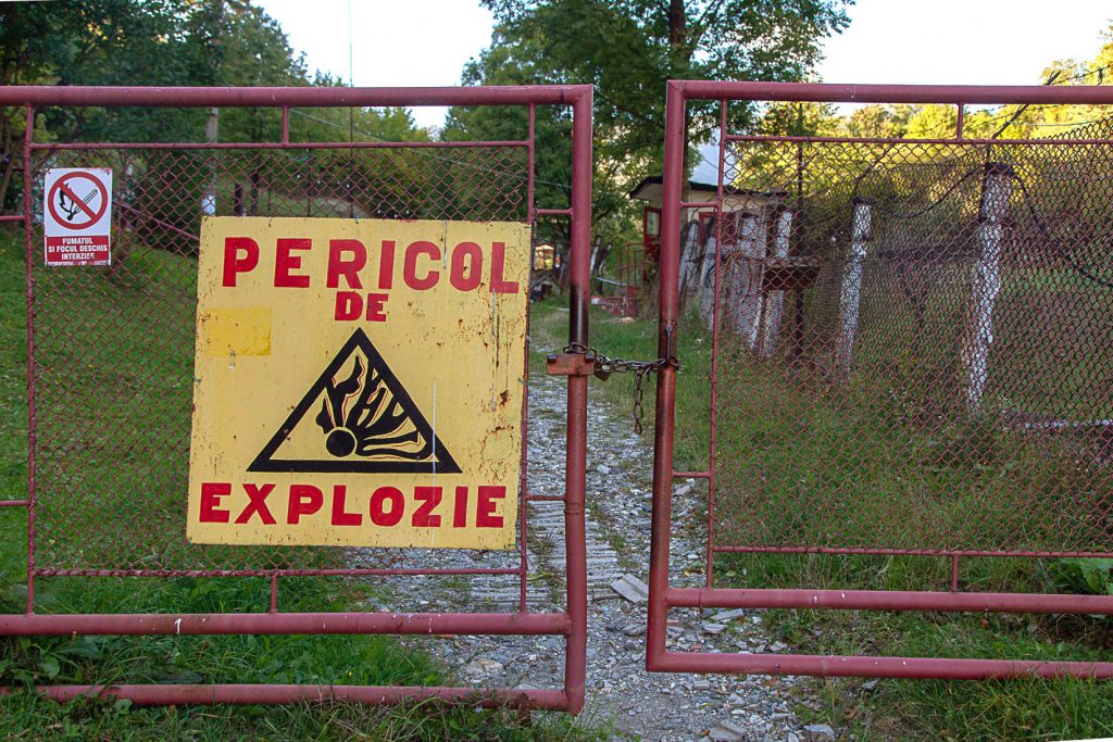 Polvorín. Explotación minera de Lupeni. Valle de Jiu. Rumania 2022