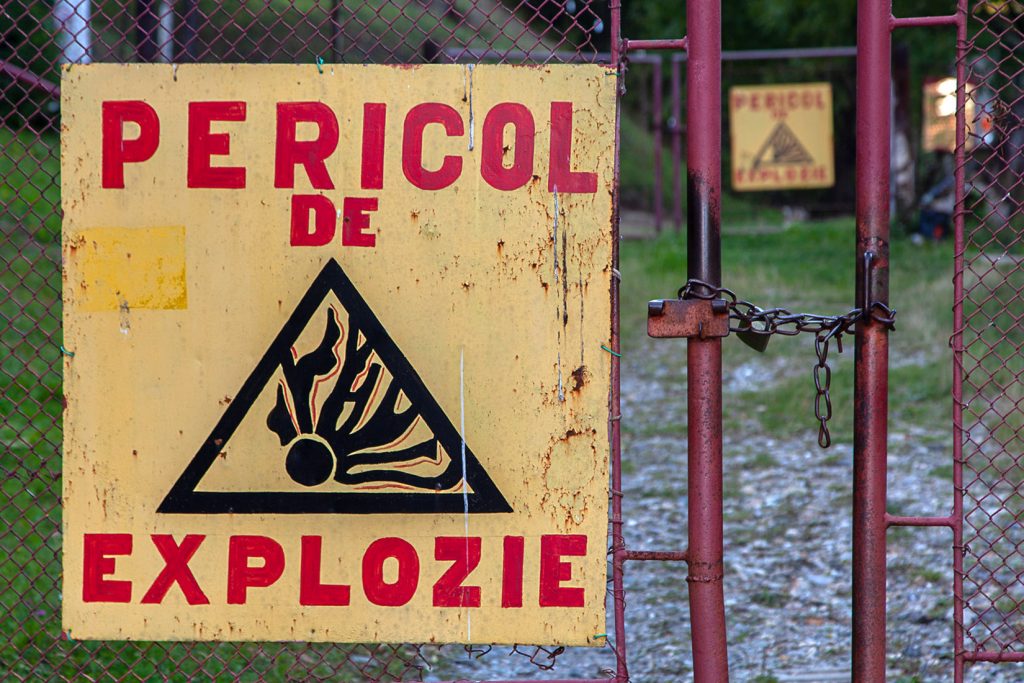 Polvorín. Explotación minera de Lupeni. Valle de Jiu. Rumania 2022