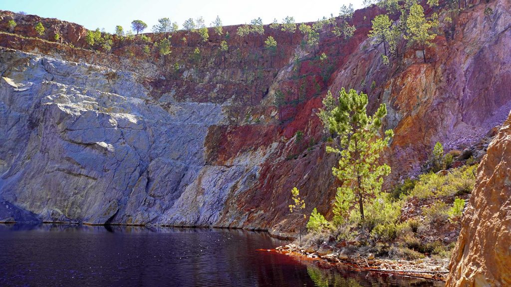 Corta de la mina Peña del Hierro. Minas de Riotinto. Huelva. 2023