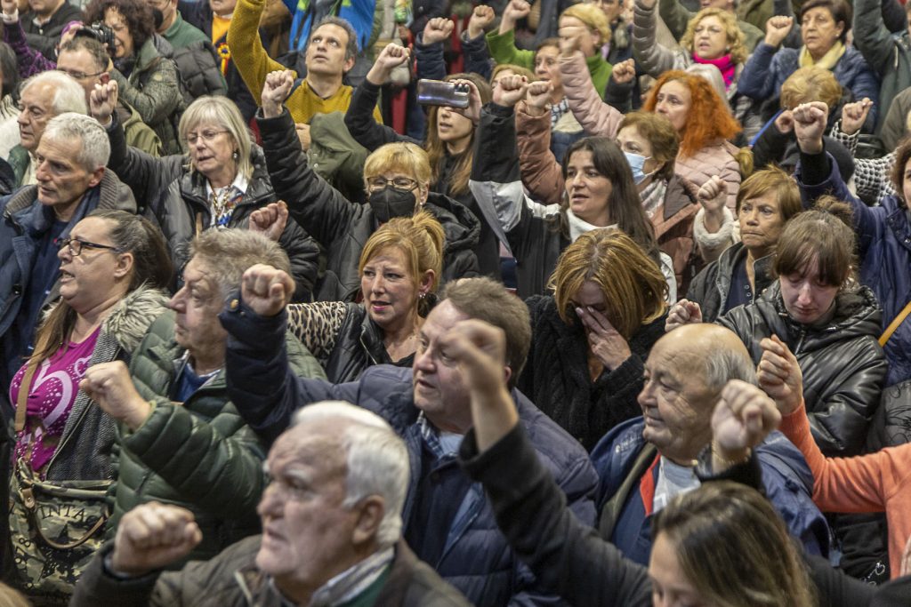 Despedida a Anita Sirgo, emblema de la lucha antifranquista. Langreo. Asturias 2024