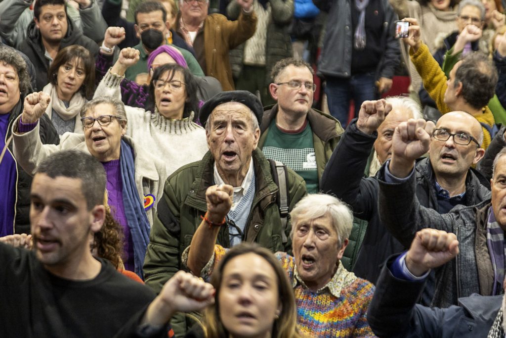 Despedida a Anita Sirgo, emblema de la lucha antifranquista. Langreo. Asturias 2024