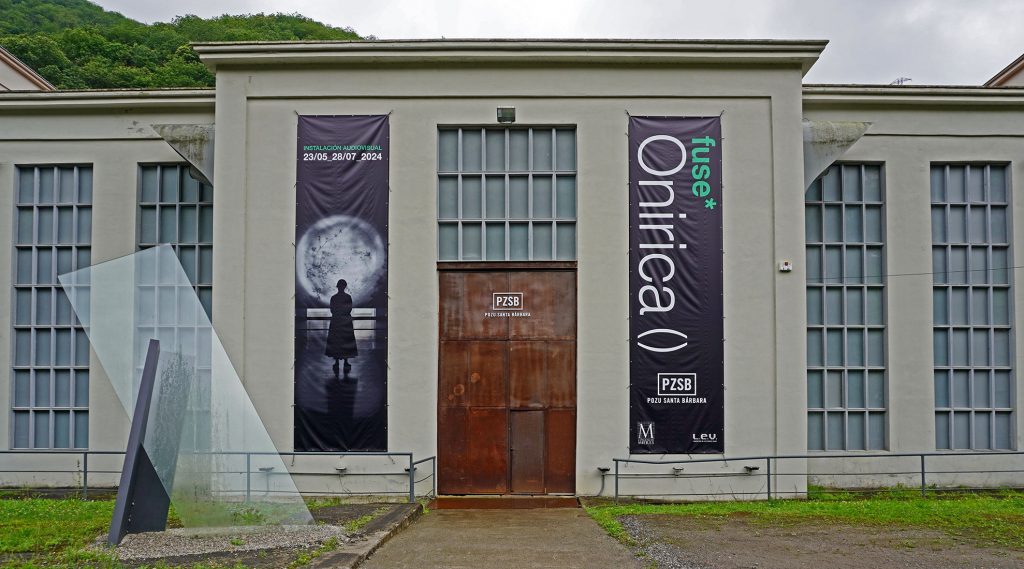 Exposición Onirica () de fuse* en el Pozo Santa Bárbara. Valle de Turón. Mieres. Asturias. 2024