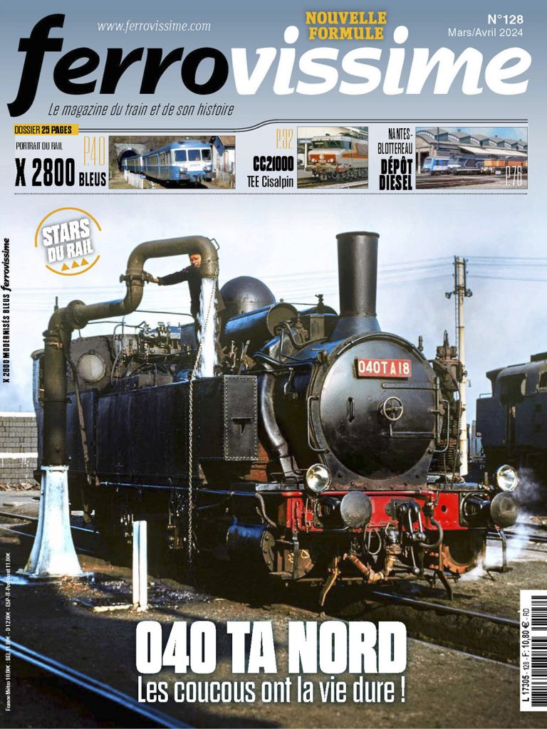Portada de la revista Ferrovissime Nº 128.  Marzo / Abril 2024