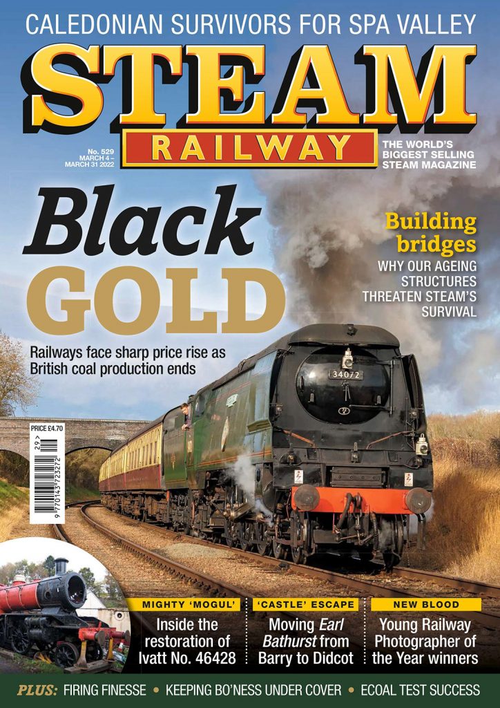 Portada de la revista Steam Railway. Nº 529. Marzo 2022