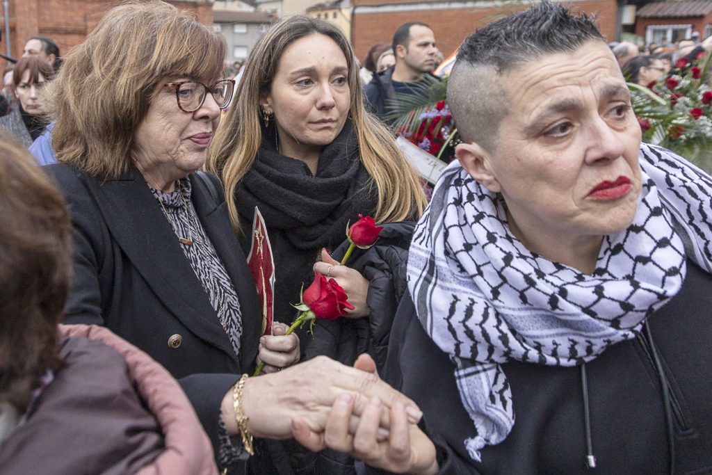 Despedida a Anita Sirgo, emblema de la lucha antifranquista. Langreo. Asturias 2024