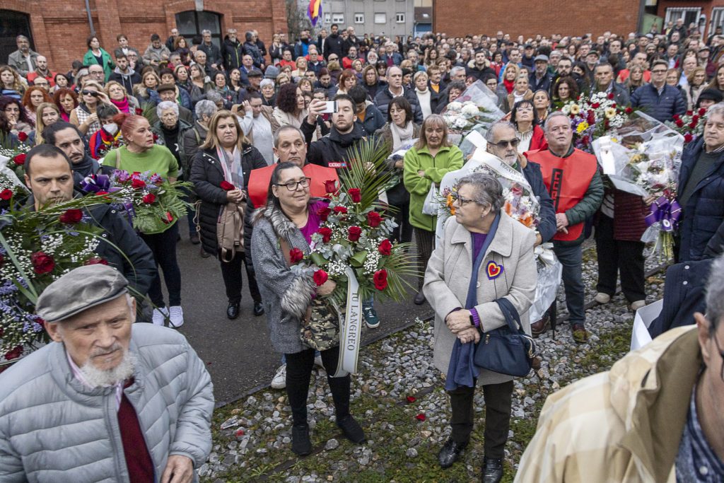 Despedida a Anita Sirgo, emblema de la lucha antifranquista. Langreo. Asturias 2024