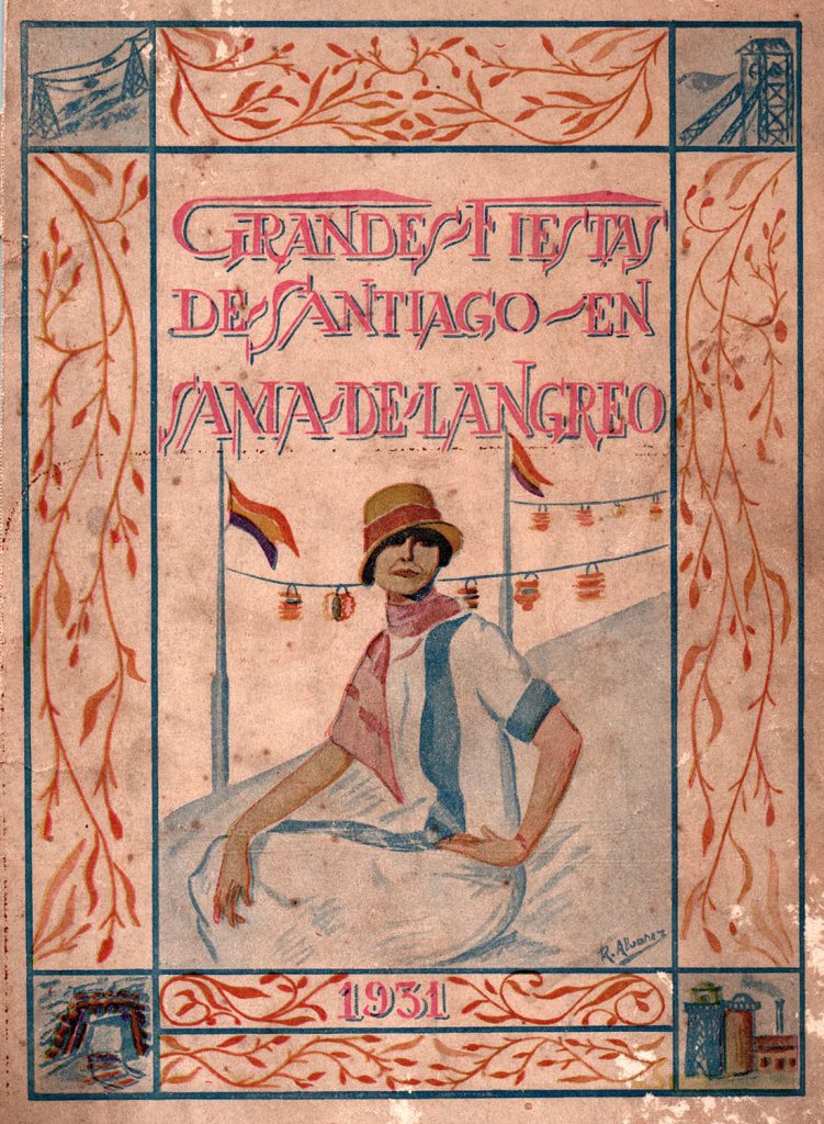 Portfolio Fiestas de Santiago. 134 paginas. Langreo. Asturias 1931