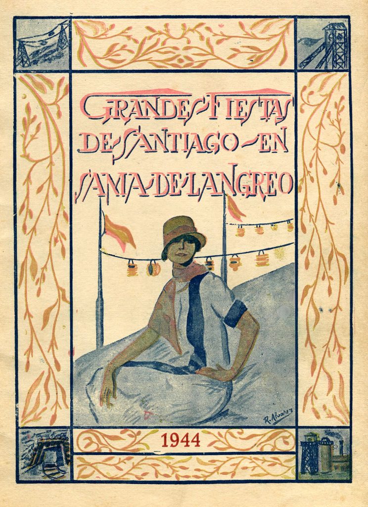 Portfolio Fiestas de Santiago. 13 Paginas. Langreo. Asturias 1944