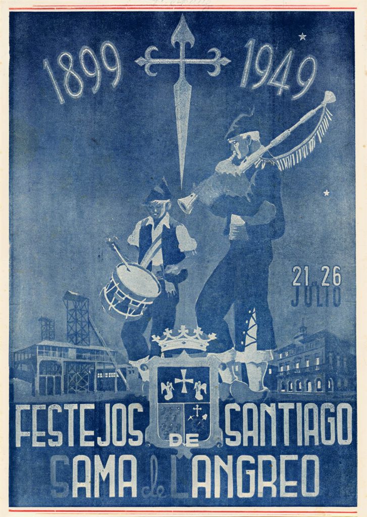 Portfolio Fiestas de Santiago. 36 Paginas. Langreo. Asturias 1949