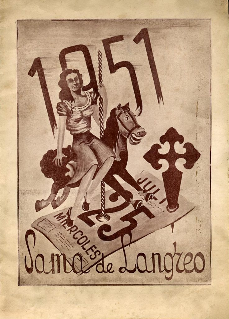 Portfolio Fiestas de Santiago. 33 Paginas. Langreo. Asturias 1951