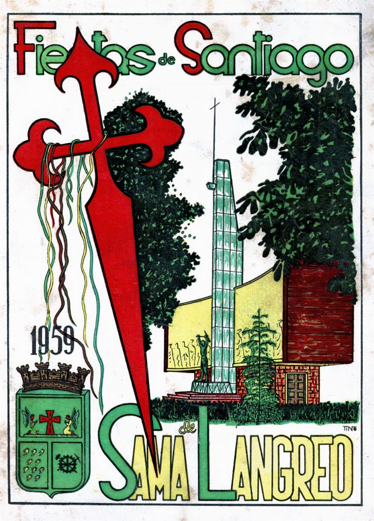 Portfolio Fiestas de Santiago. 97 Paginas. Langreo. Asturias 1959