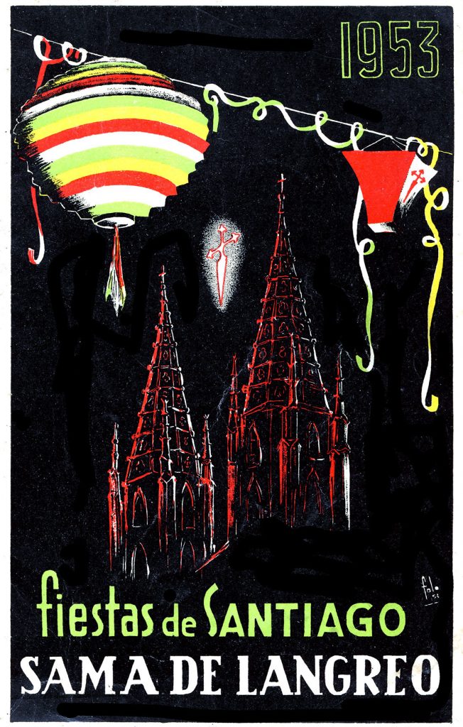 Portfolio Fiestas de Santiago. 108 Paginas. Langreo. Asturias 1953
