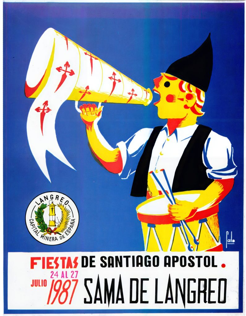 Portfolio Fiestas de Santiago. 195 Paginas. Langreo. Asturias 1987