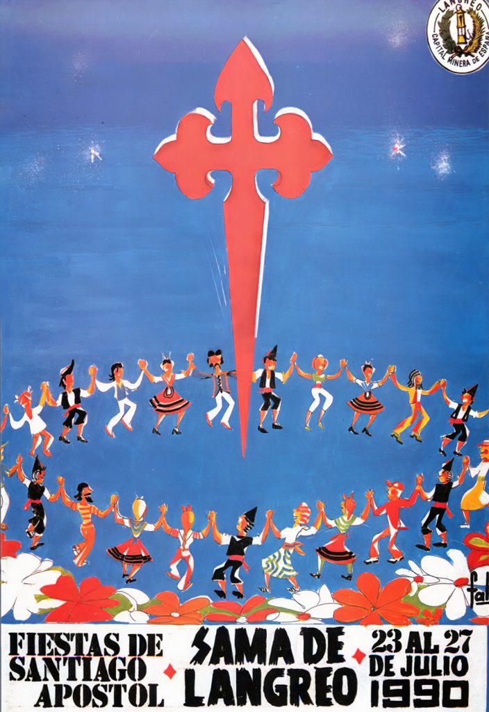 Portfolio Fiestas de Santiago. 265 Paginas. Langreo. Asturias 1990