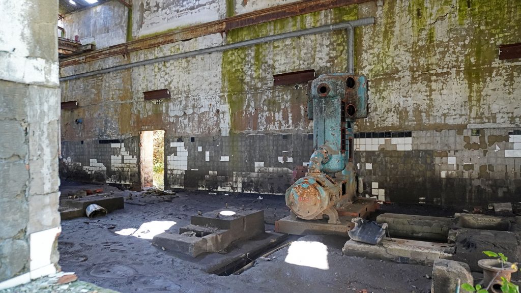 Detalle de compresor del Pozo Ibarra. Ciñera. León. 2024