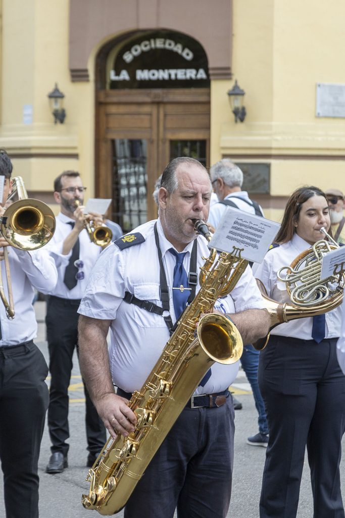 Banda de musica. 76 Concurso Nacional de Entibadores Mineros. Langreo. Asturias 2024