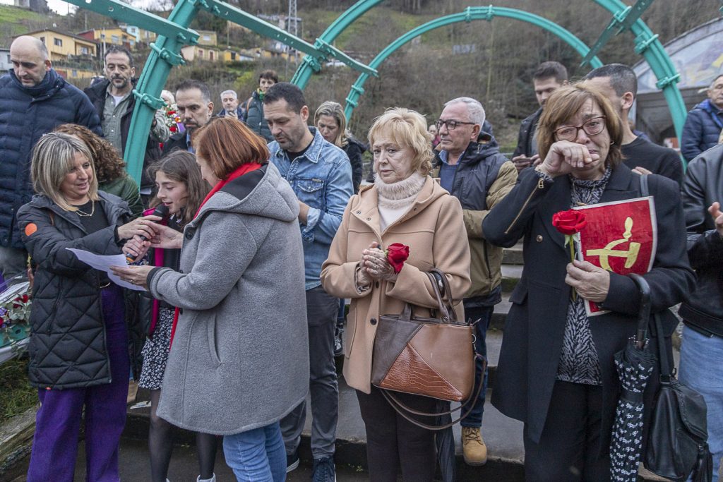 Despedida a Anita Sirgo, emblema de la lucha antifranquista. Langreo. Asturias 2024