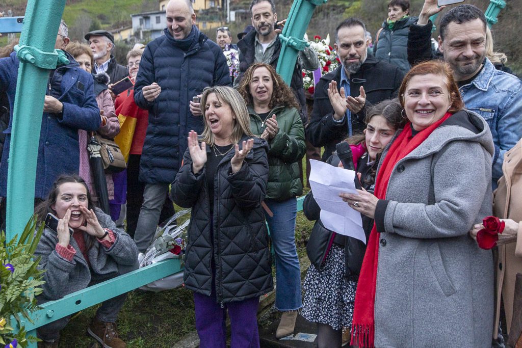Despedida a Anita Sirgo, emblema de la lucha antifranquista. Langreo. Asturias 2024