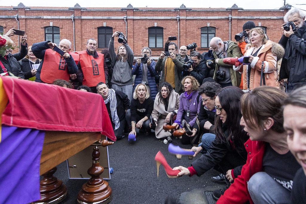 Despedida a Anita Sirgo, emblema de la lucha antifranquista. Langreo. Asturias 2024