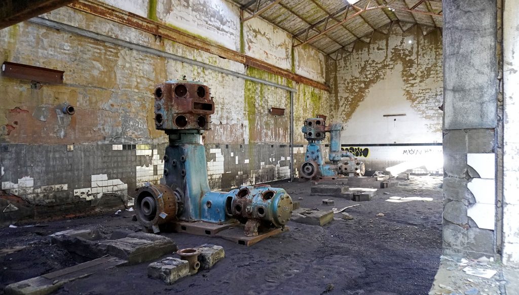 Sala de compresores del Pozo Ibarra. Ciñera. León. 2024