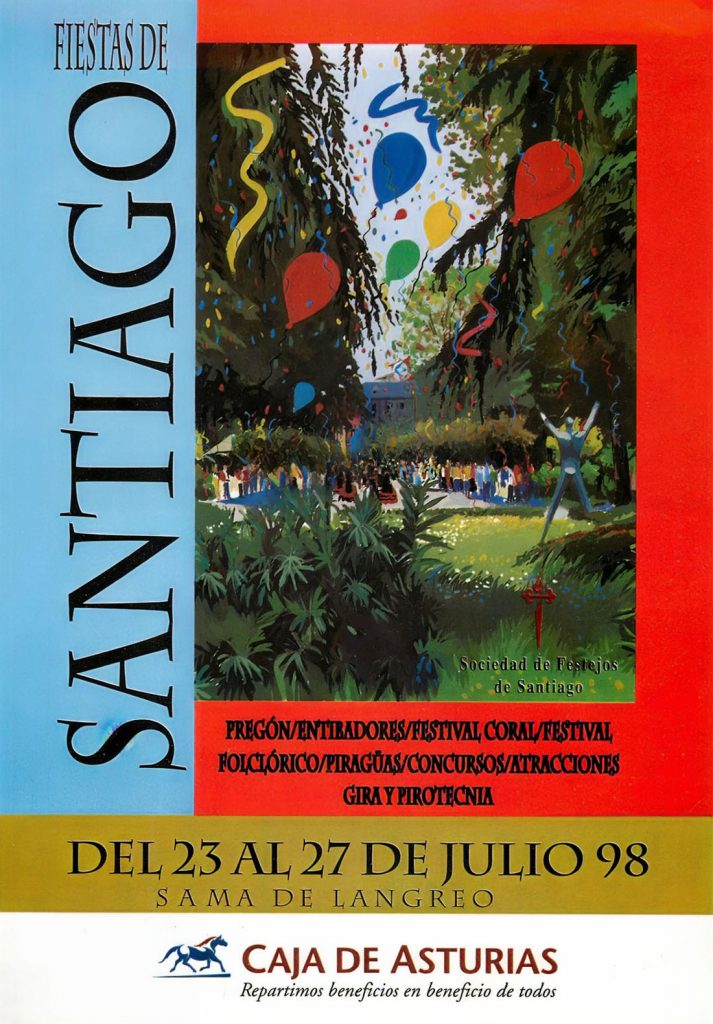 Portfolio Fiestas de Santiago. 280 Paginas. Langreo. Asturias 1998