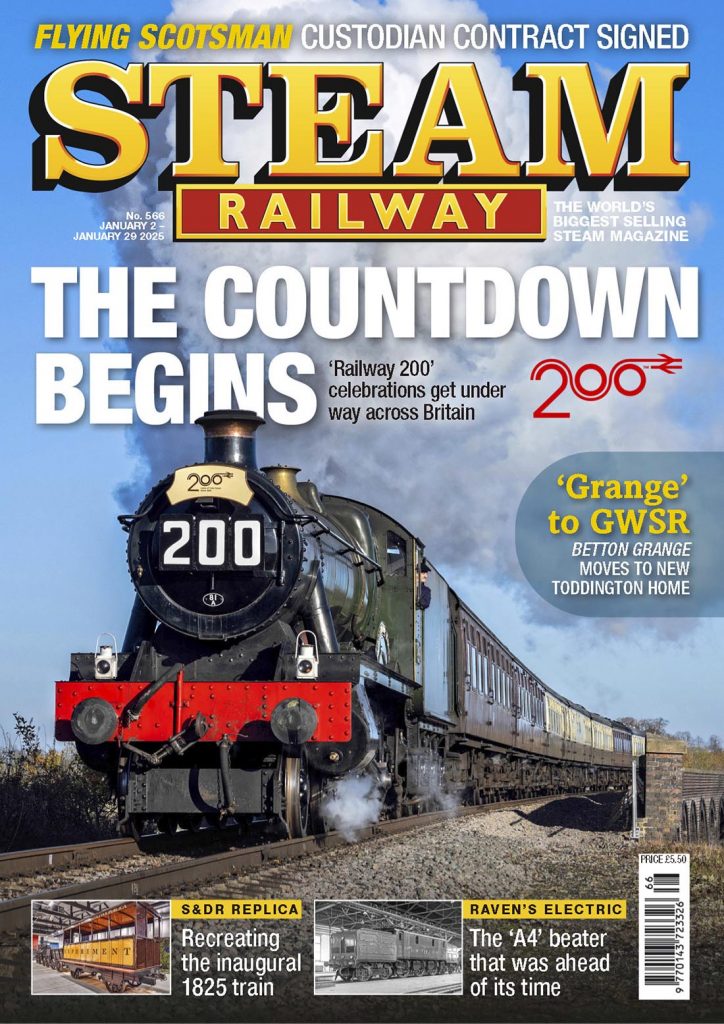 Portada de la revista Steam Railway. Nº566. De Enero de 2025