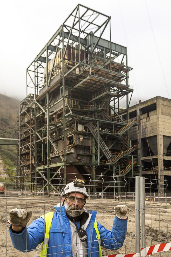 Desmantelamiento de la Central Termica del Narcea. Soto de la Barca. Tineo. Asturias 2023