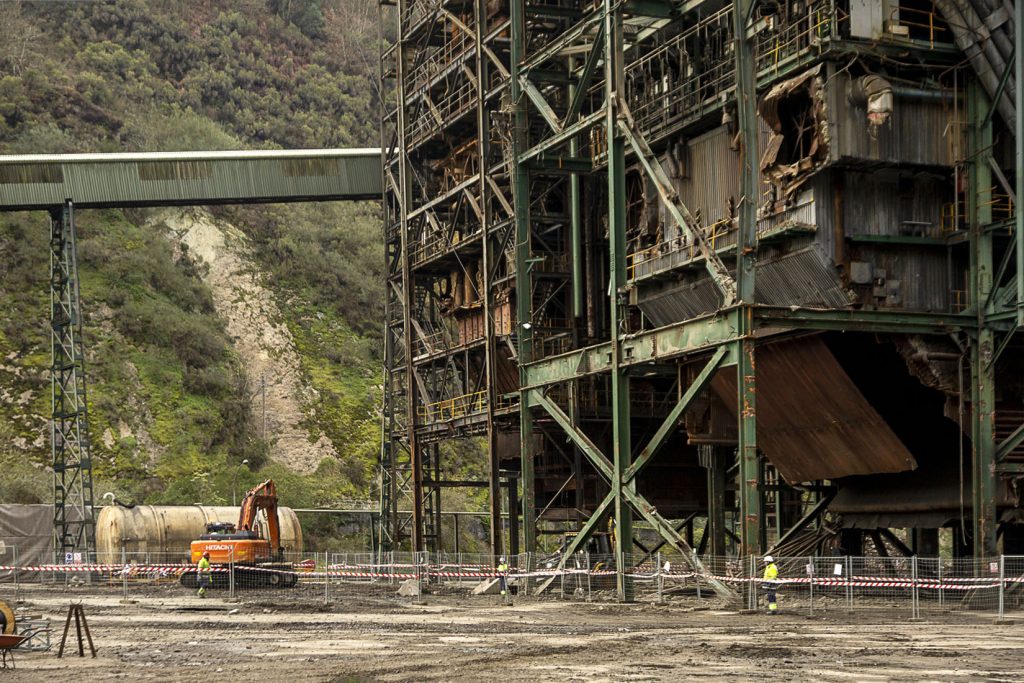 Desmantelamiento de la Central Termica del Narcea. Soto de la Barca. Tineo. Asturias 2023