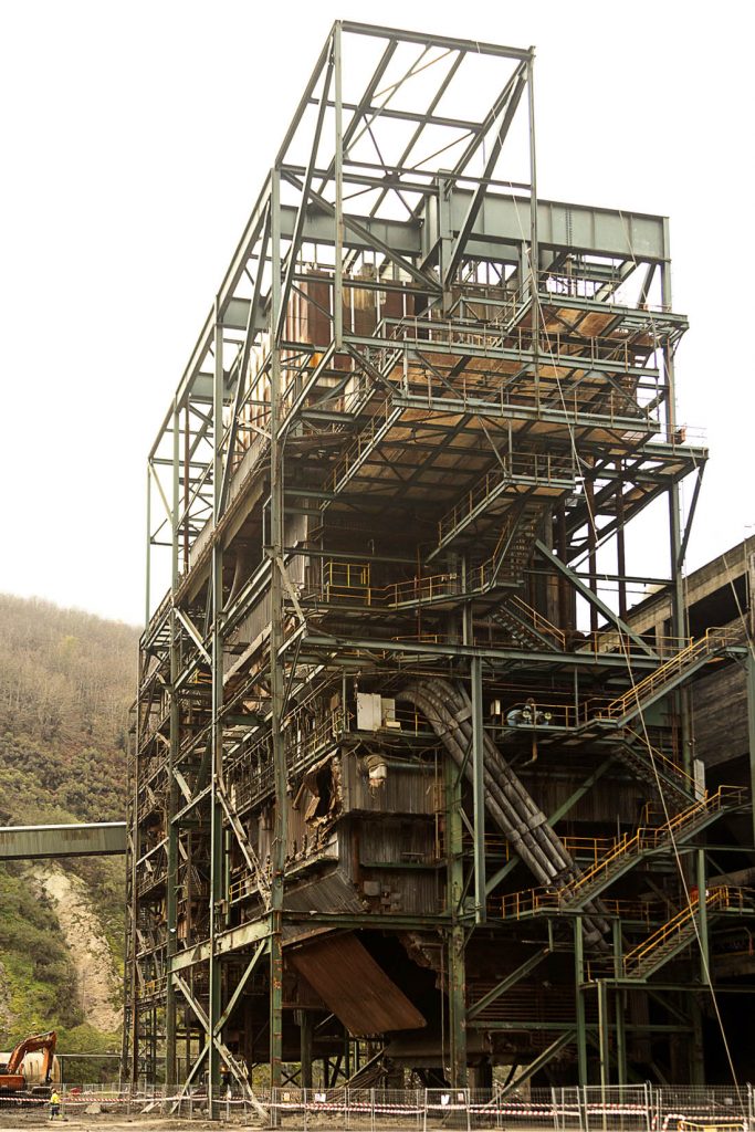 Desmantelamiento de la Central Termica del Narcea. Soto de la Barca. Tineo. Asturias 2023