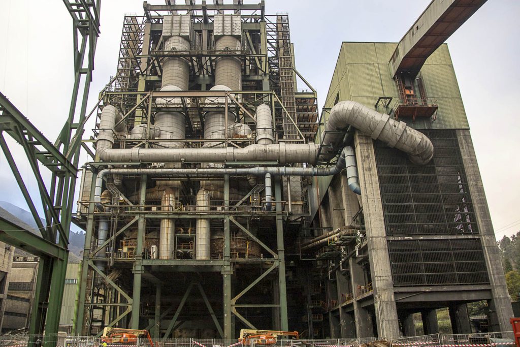 Desmantelamiento de la Central Termica del Narcea. Soto de la Barca. Tineo. Asturias 2023