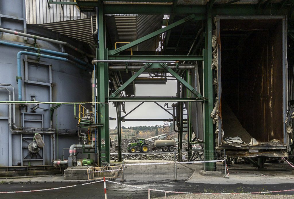 Desmantelamiento de la Central Termica del Narcea. Soto de la Barca. Tineo. Asturias 2023