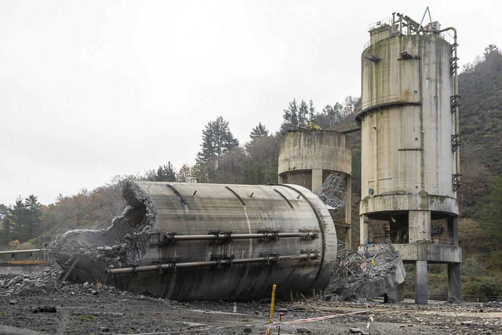 Desmantelamiento de la Central Termica del Narcea. Soto de la Barca. Tineo. Asturias 2023
