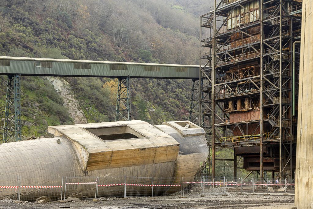 Desmantelamiento de la Central Termica del Narcea. Soto de la Barca. Tineo. Asturias 2023