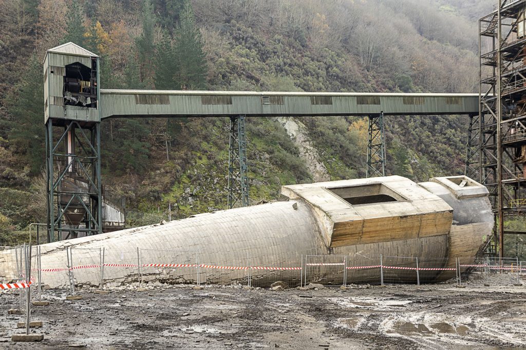 Desmantelamiento de la Central Termica del Narcea. Soto de la Barca. Tineo. Asturias 2023